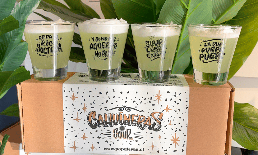 Colección Cahuineras Sour - 4 vasos