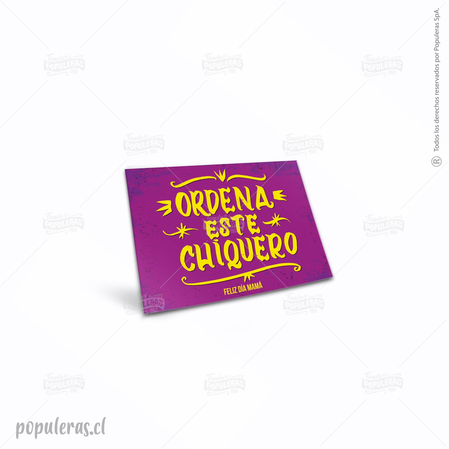 Cartel Ordena este chiquero