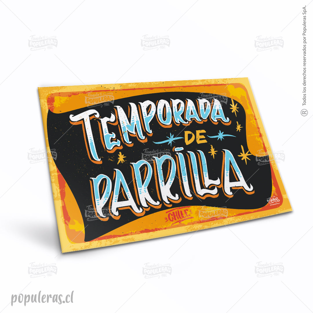 Cartel Temporada de Parrilla