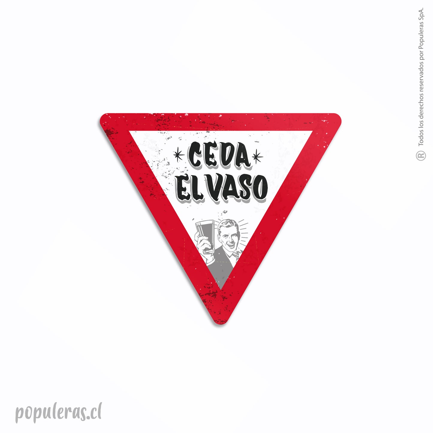 Magnético Señal Ceda el Vaso