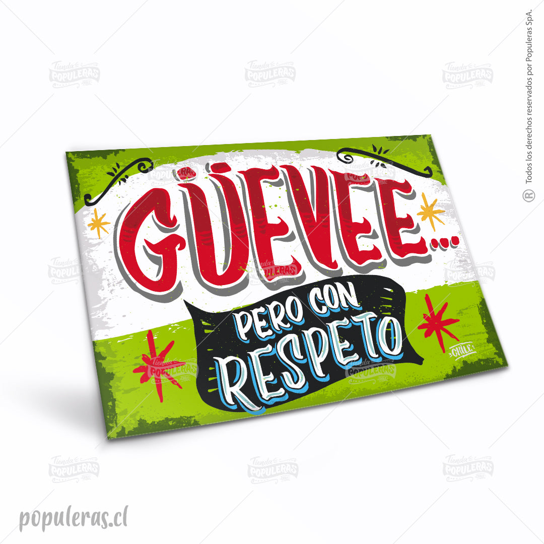 Cartel GÜEVEE A en grande