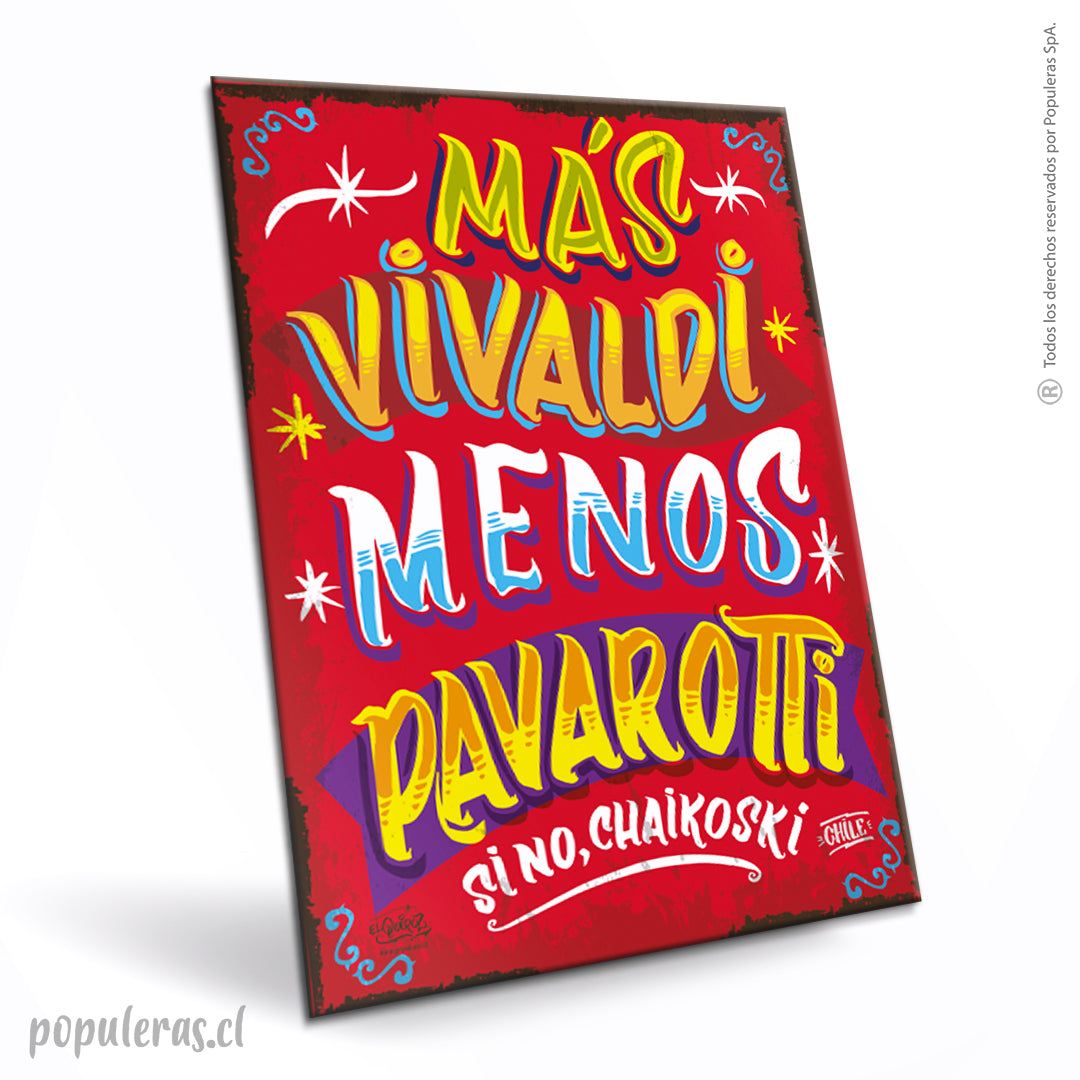 Cartel Más Vivaldi Rojo