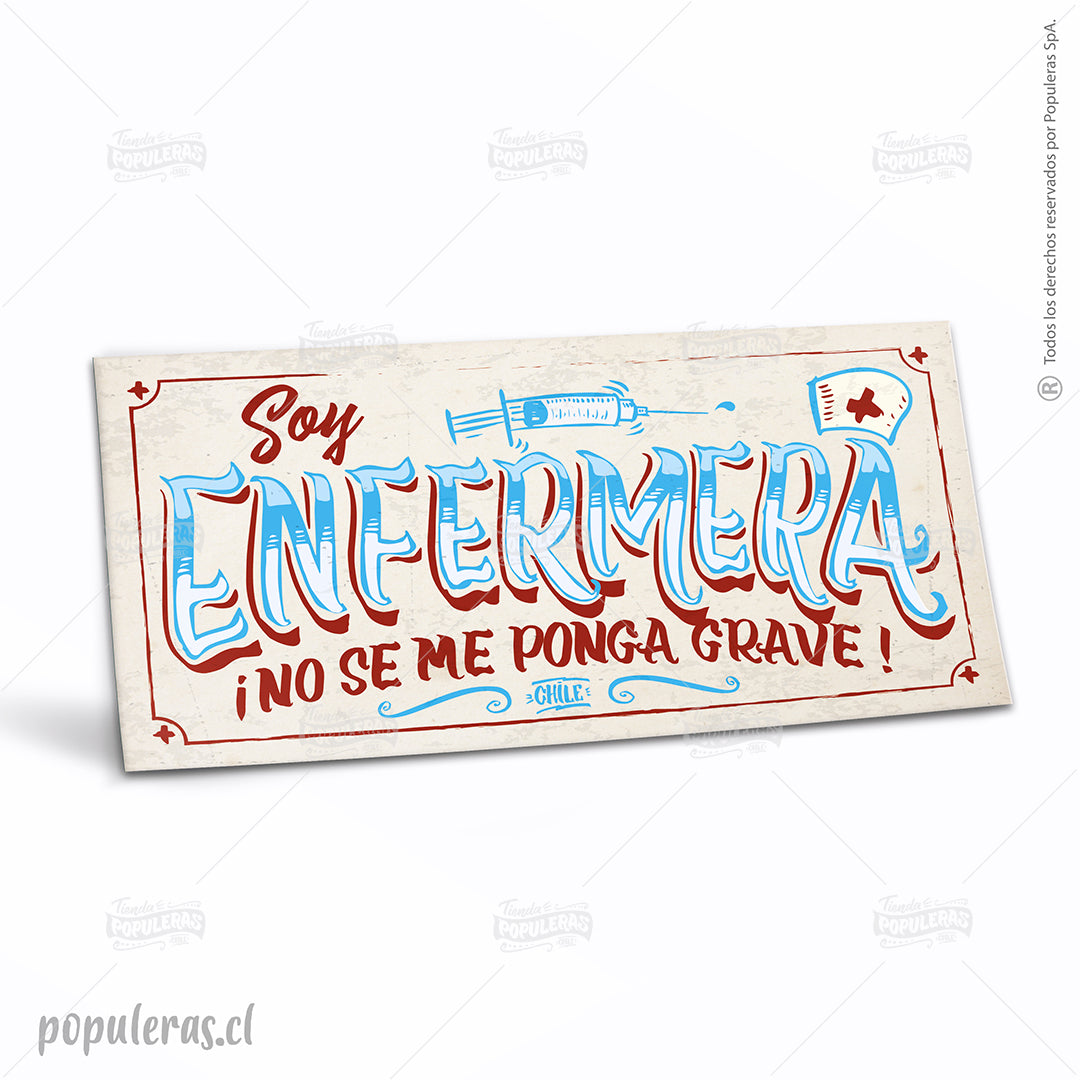 Cartel Soy Enfermera