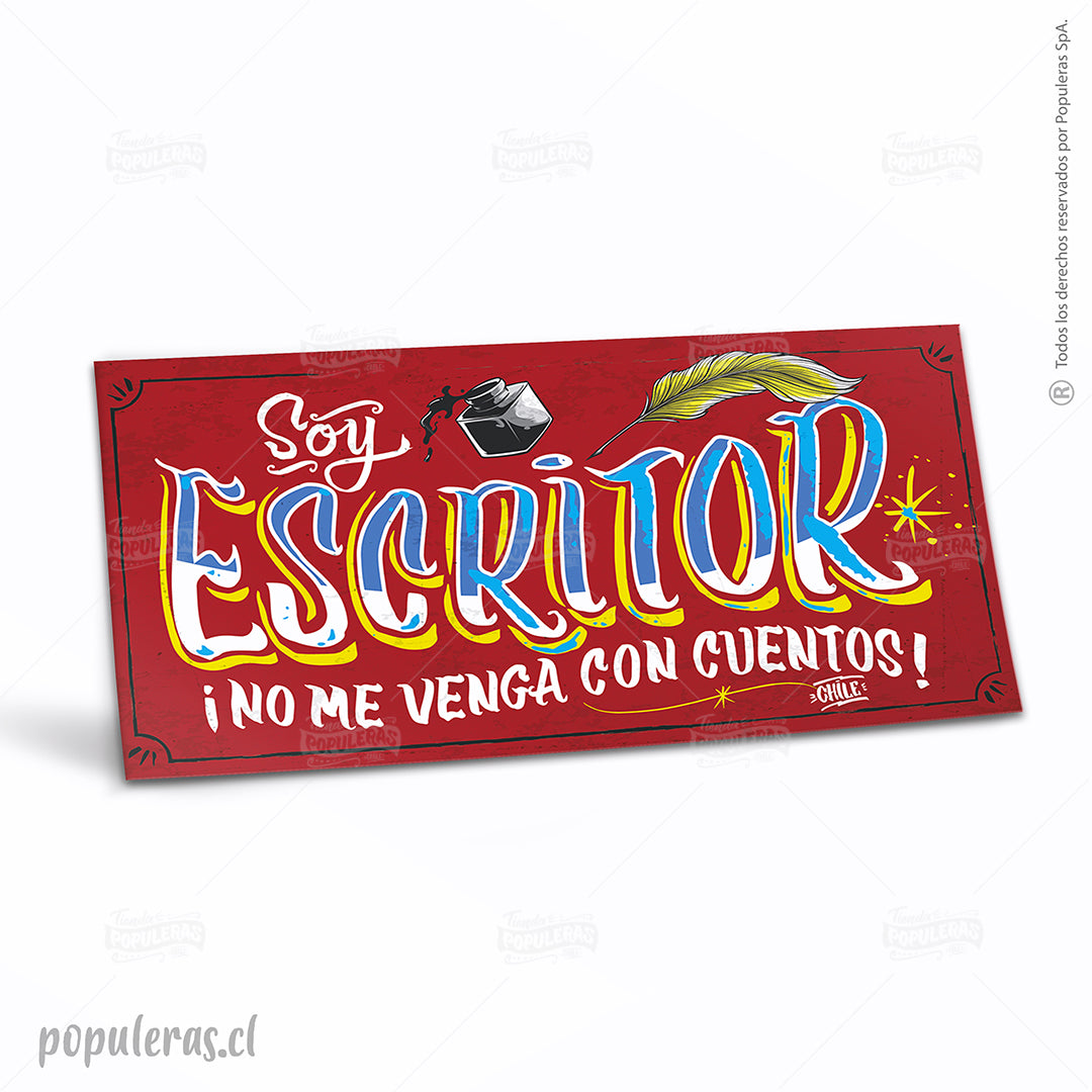 Cartel Soy Escritor
