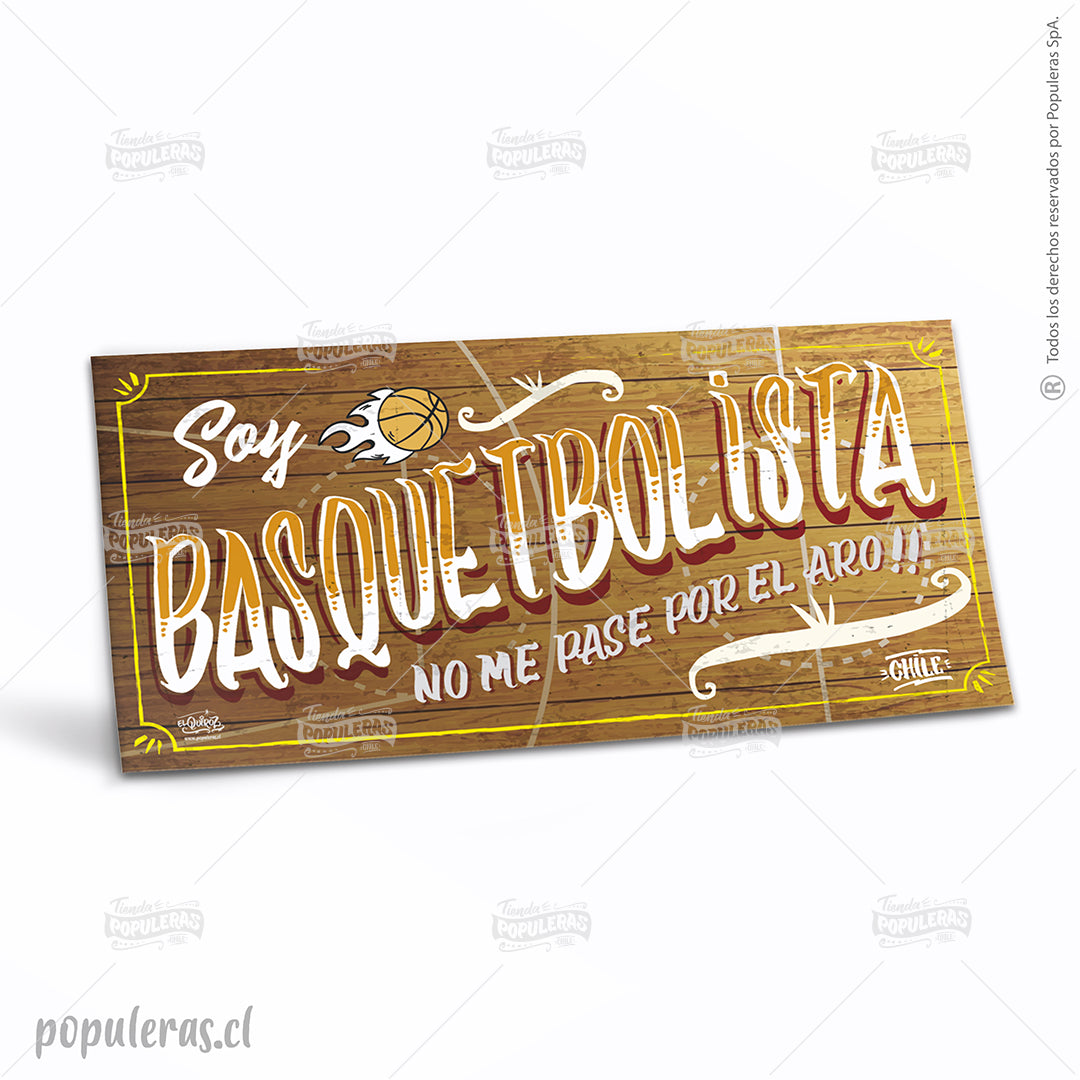 Cartel Soy Basquetbolista