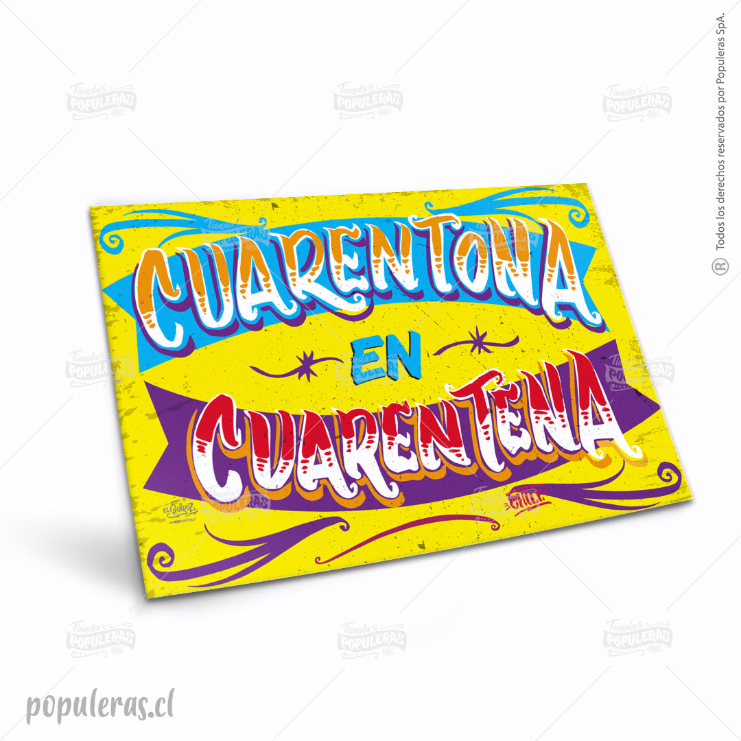 Cartel Cuarentona en Cuarentena XL