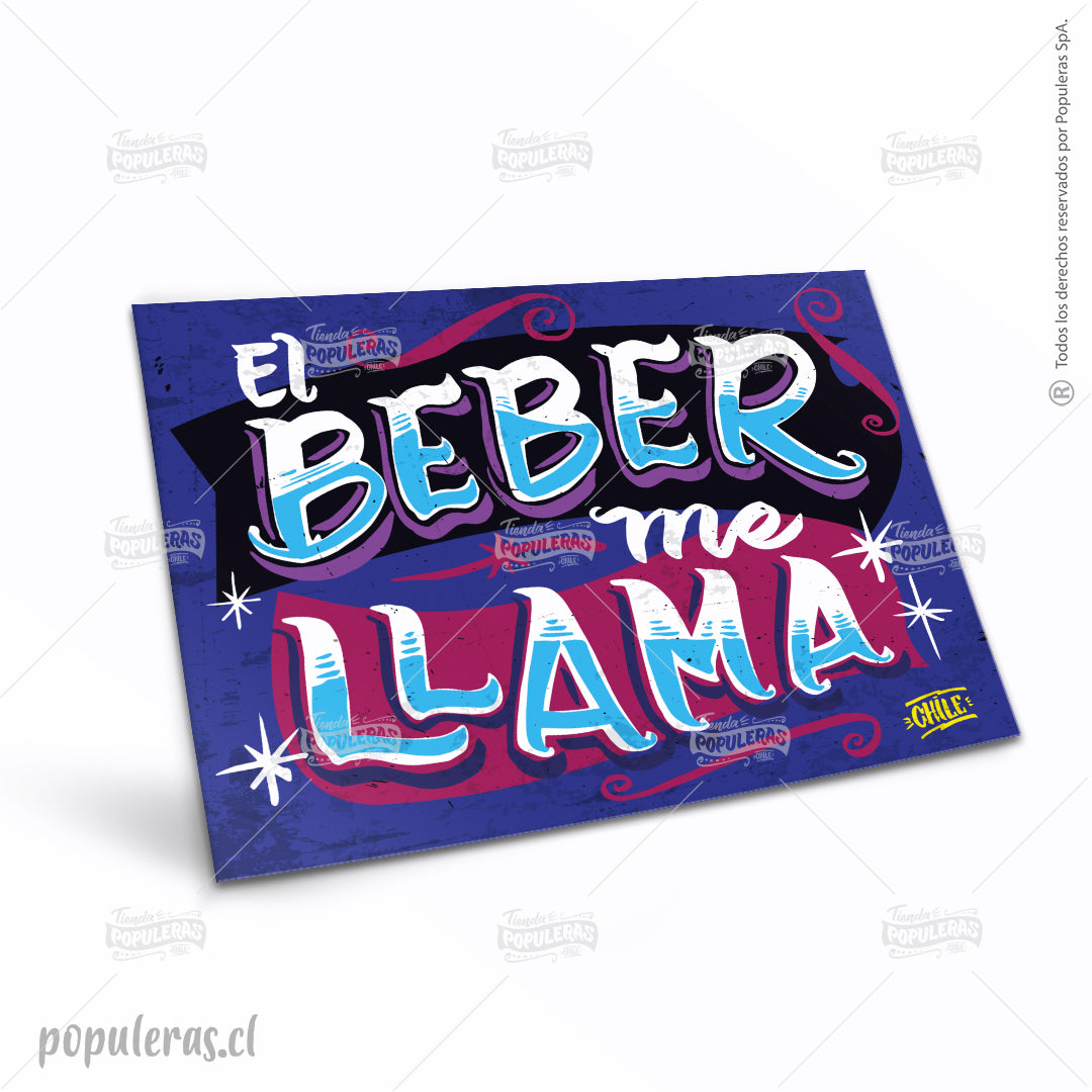 Cartel El Beber me llama