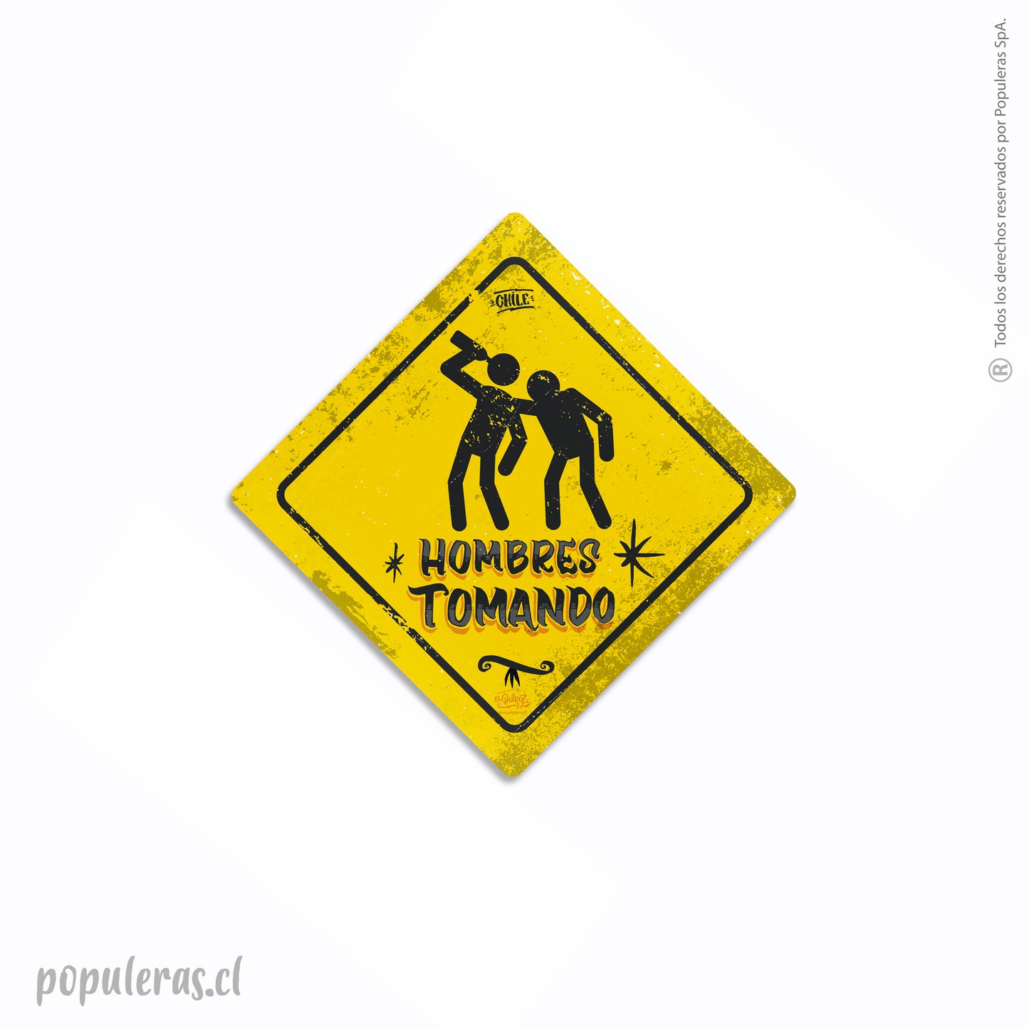 Magnético Señal Hombres Tomando