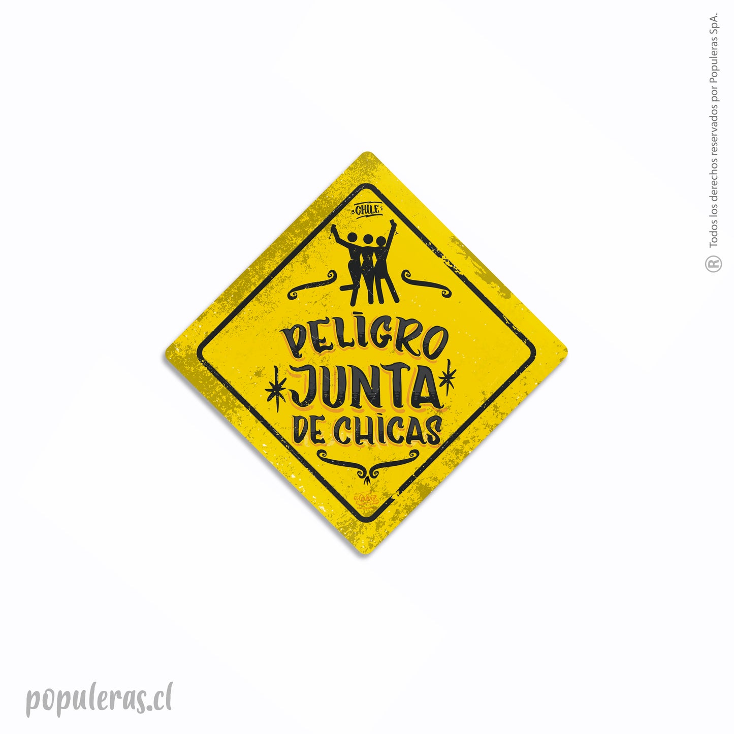 Magnético Señal Peligro Junta de Chicas