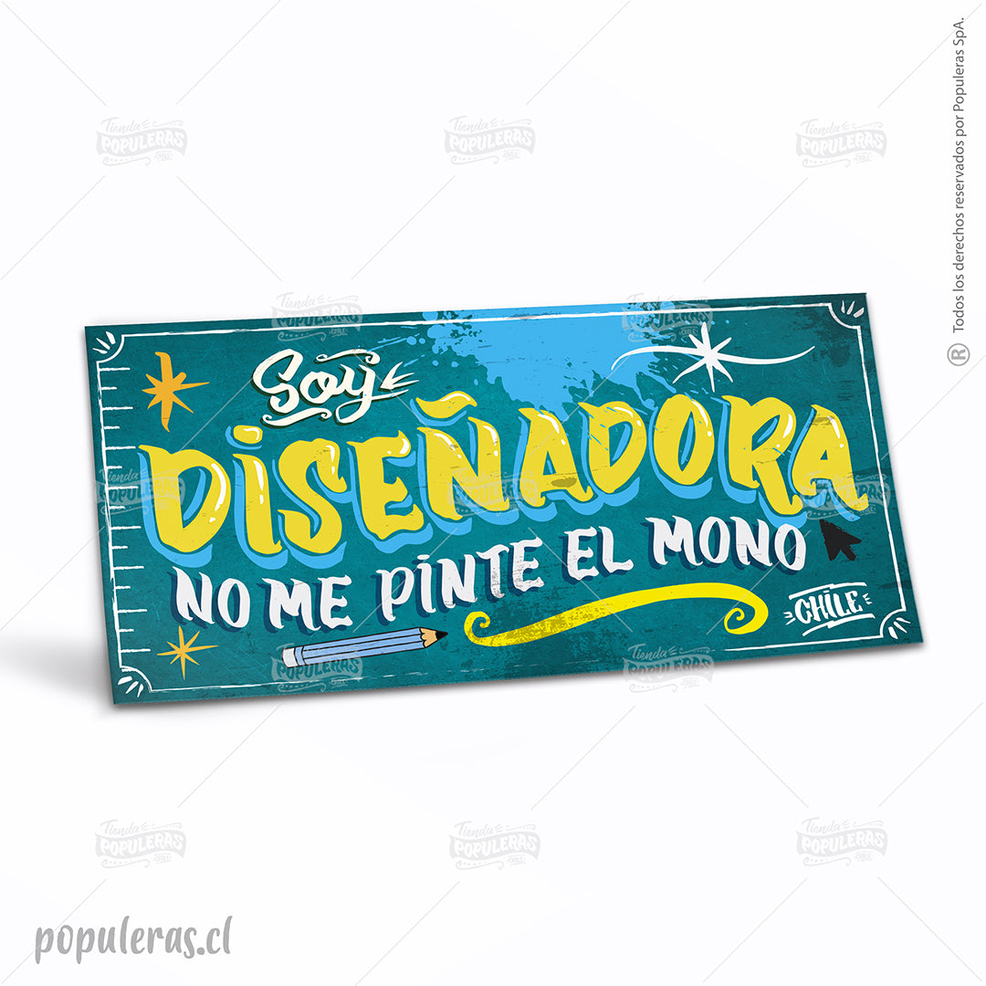 Cartel Soy Diseñadora