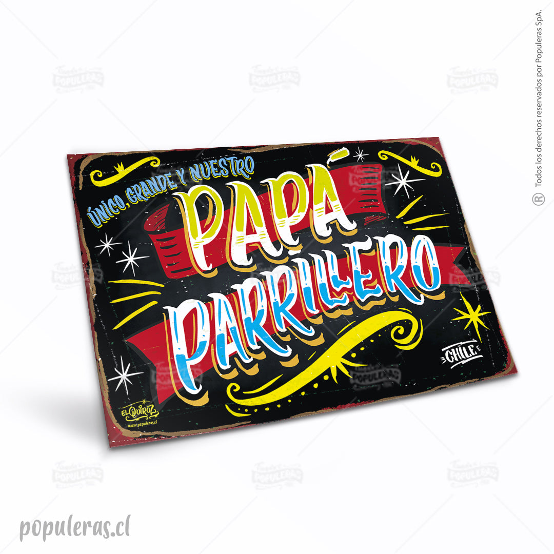 Cartel Papá Parrillero