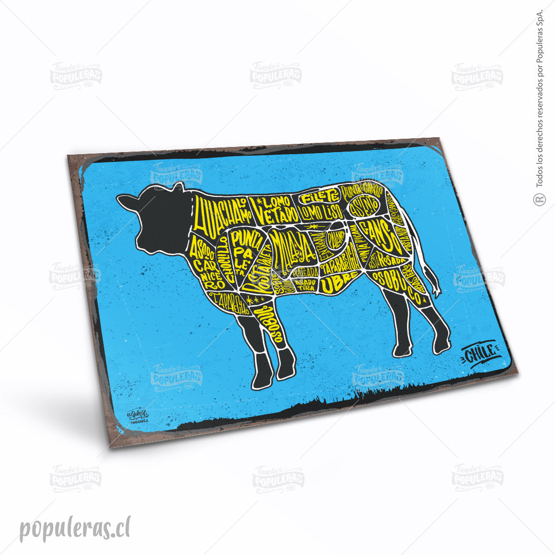 Cartel Corte Vacuno XL