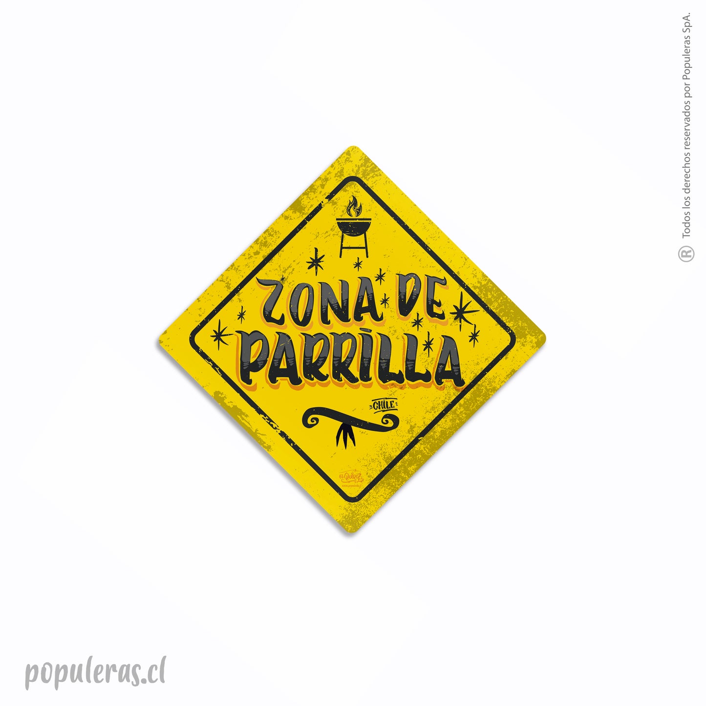 Magnético Señal Zona de Parrilla