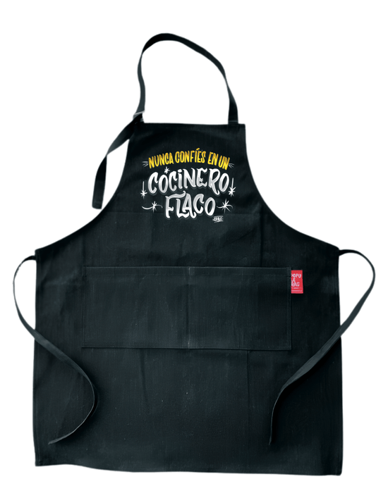 Pechera Nunca Confíes en un Cocinero Flaco