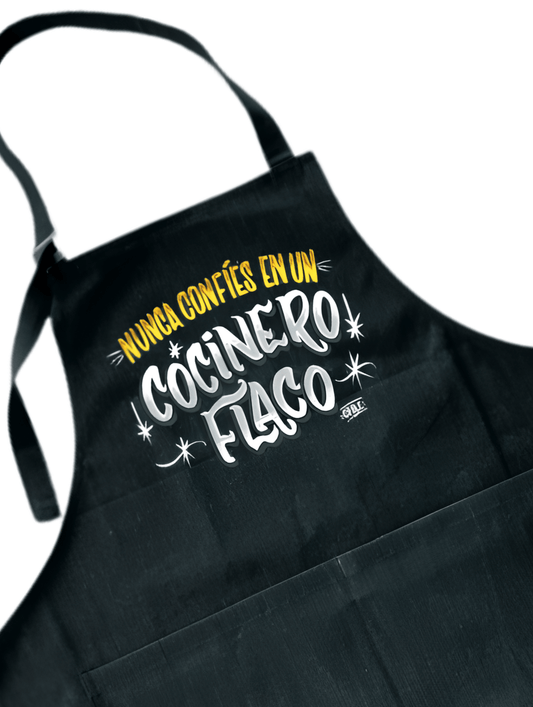 Pechera Nunca Confíes en un Cocinero Flaco