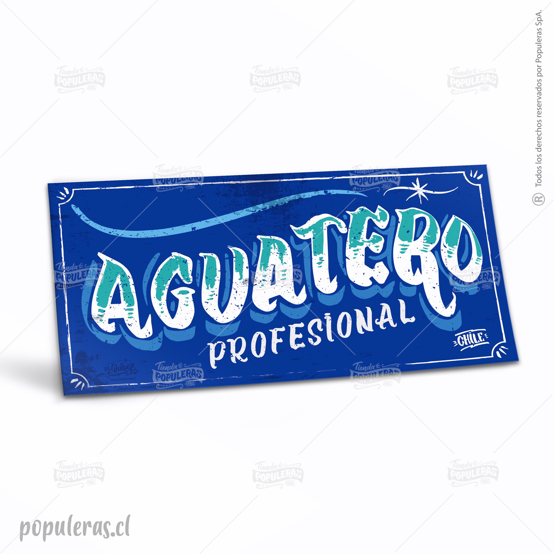 Cartel Aguatero Profesional