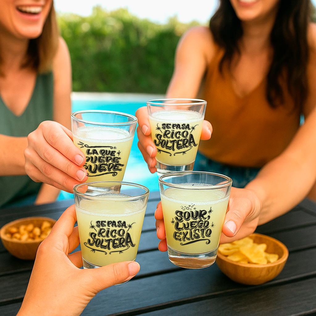 Colección Cahuineras Sour -  4 vasos