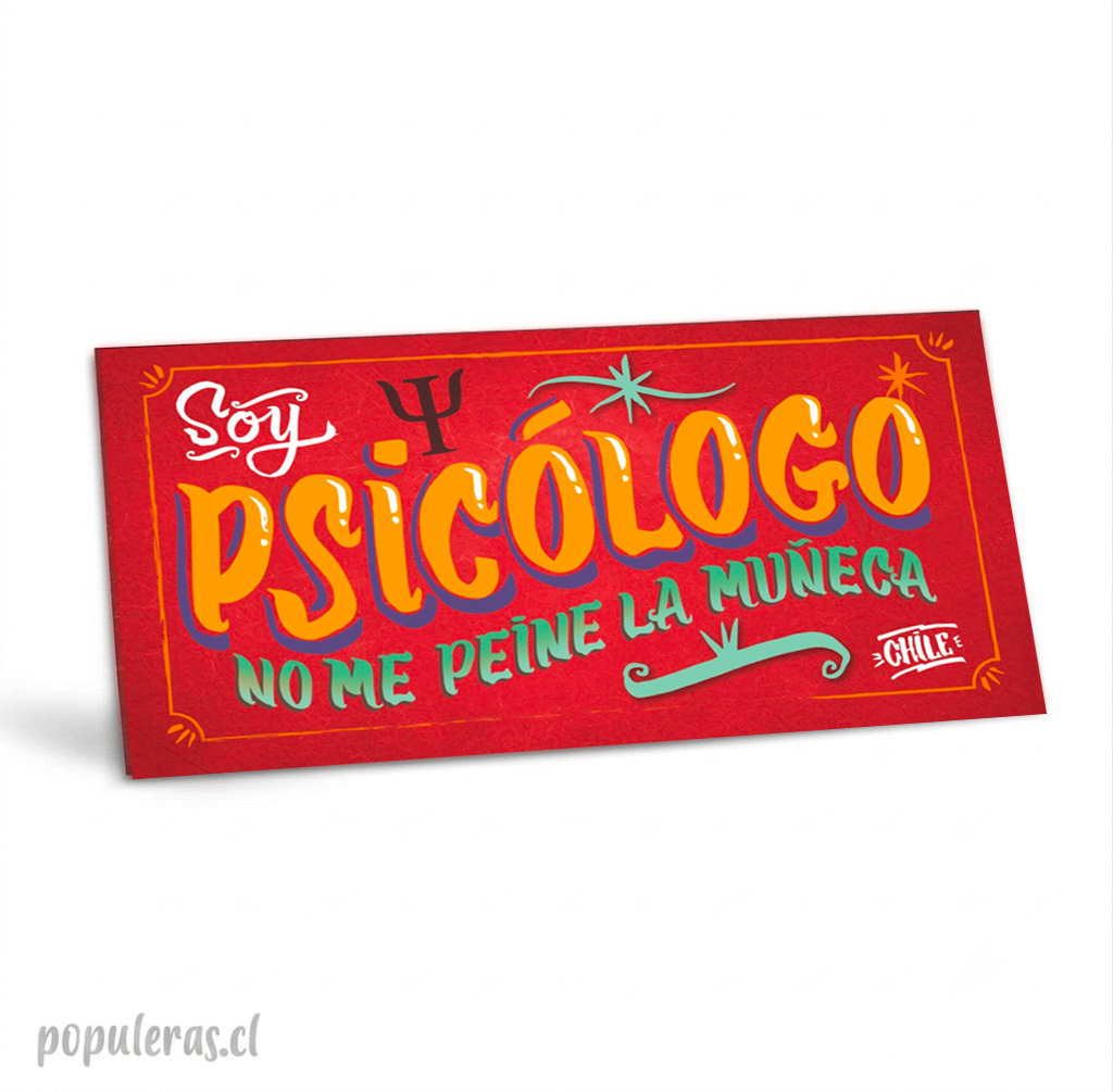 Cartel Soy Psicólogo