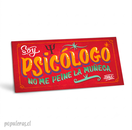 Cartel Soy Psicólogo