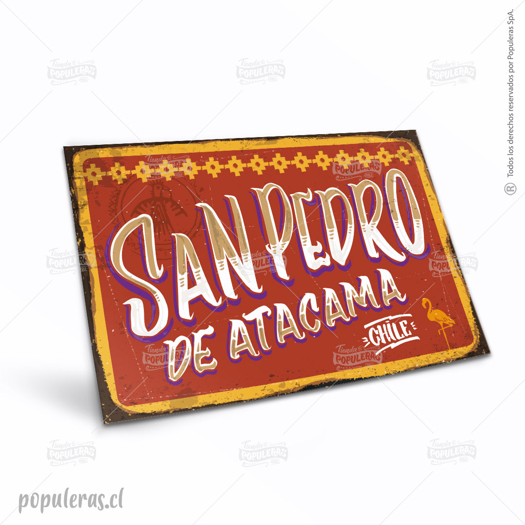 Cartel San Pedro de Atacama