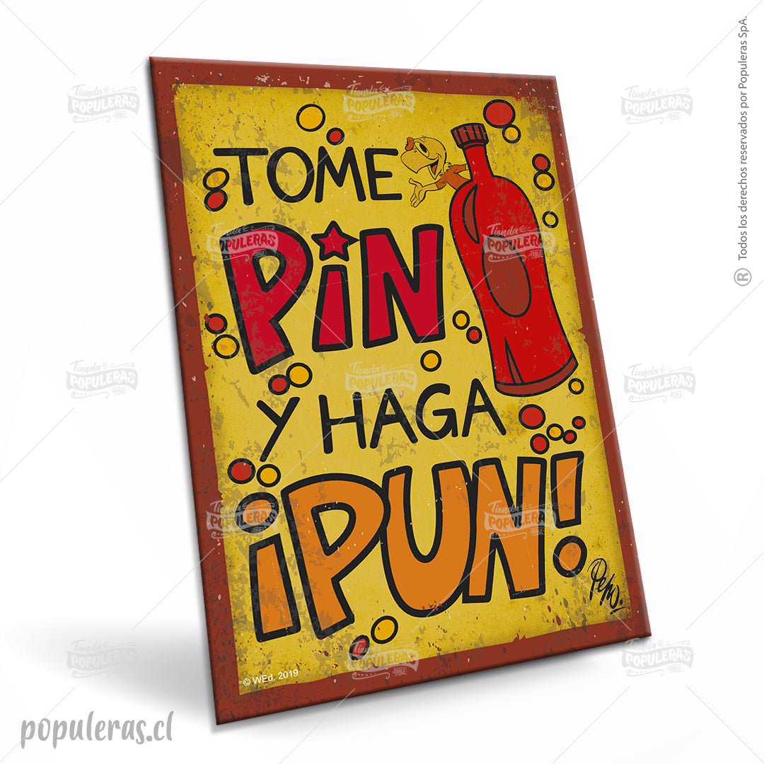 Cartel Tome Pin y haga Pun - Condorito